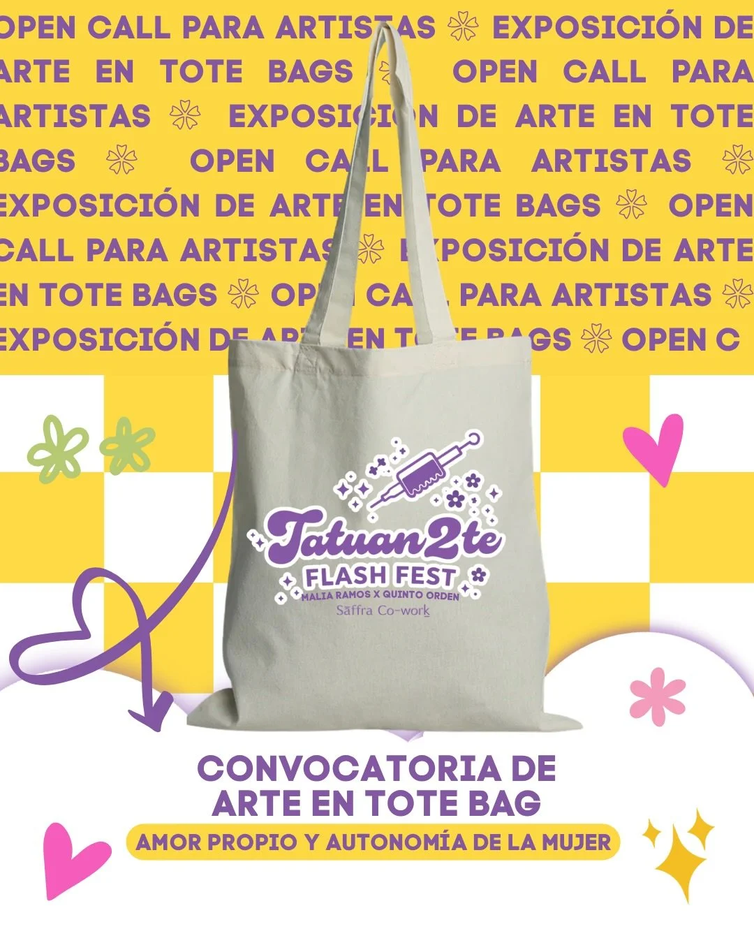 &iexcl;Llamado a todas las creadoras y artistas femme! &iquest;Quieres que tu arte sea parte de una exposici&oacute;n en movimiento? Abrimos oficialmente nuestra convocatoria para la Exposici&oacute;n de Arte en Tote Bags como parte de la experiencia
