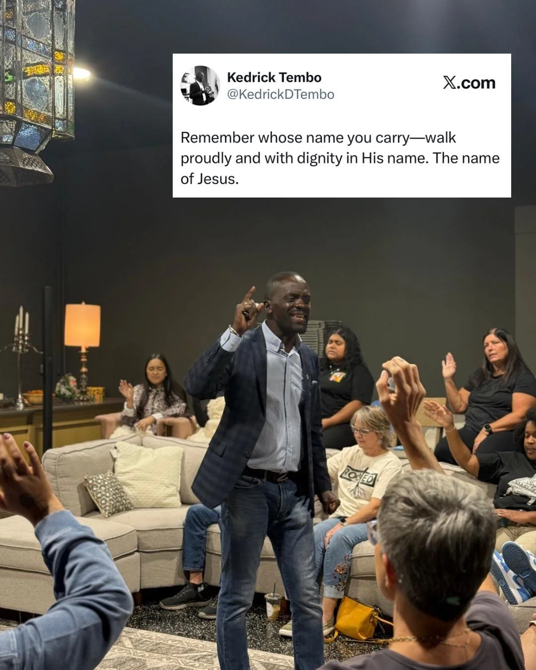 Remember whose name you carry&mdash;walk proudly and with dignity in His name. The name of Jesus.

Isaiah 45:4 For Jacob my servant's sake, and Israel mine elect, I have even called thee by thy name: I have surnamed thee, though thou hast not known m