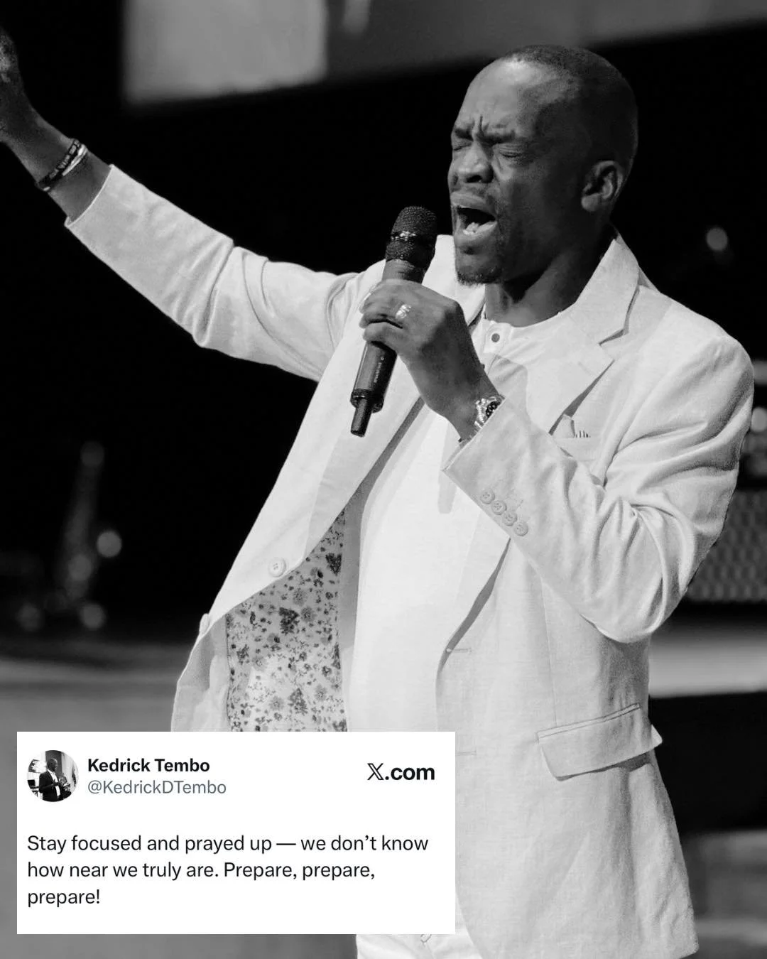Stay focused and prayed up &mdash; we don&rsquo;t know how near we truly are. Prepare, prepare, prepare!

Romans 13:11 And that, knowing the time, that now it is high time to awake out of sleep: for now is our salvation nearer than when we believed.
