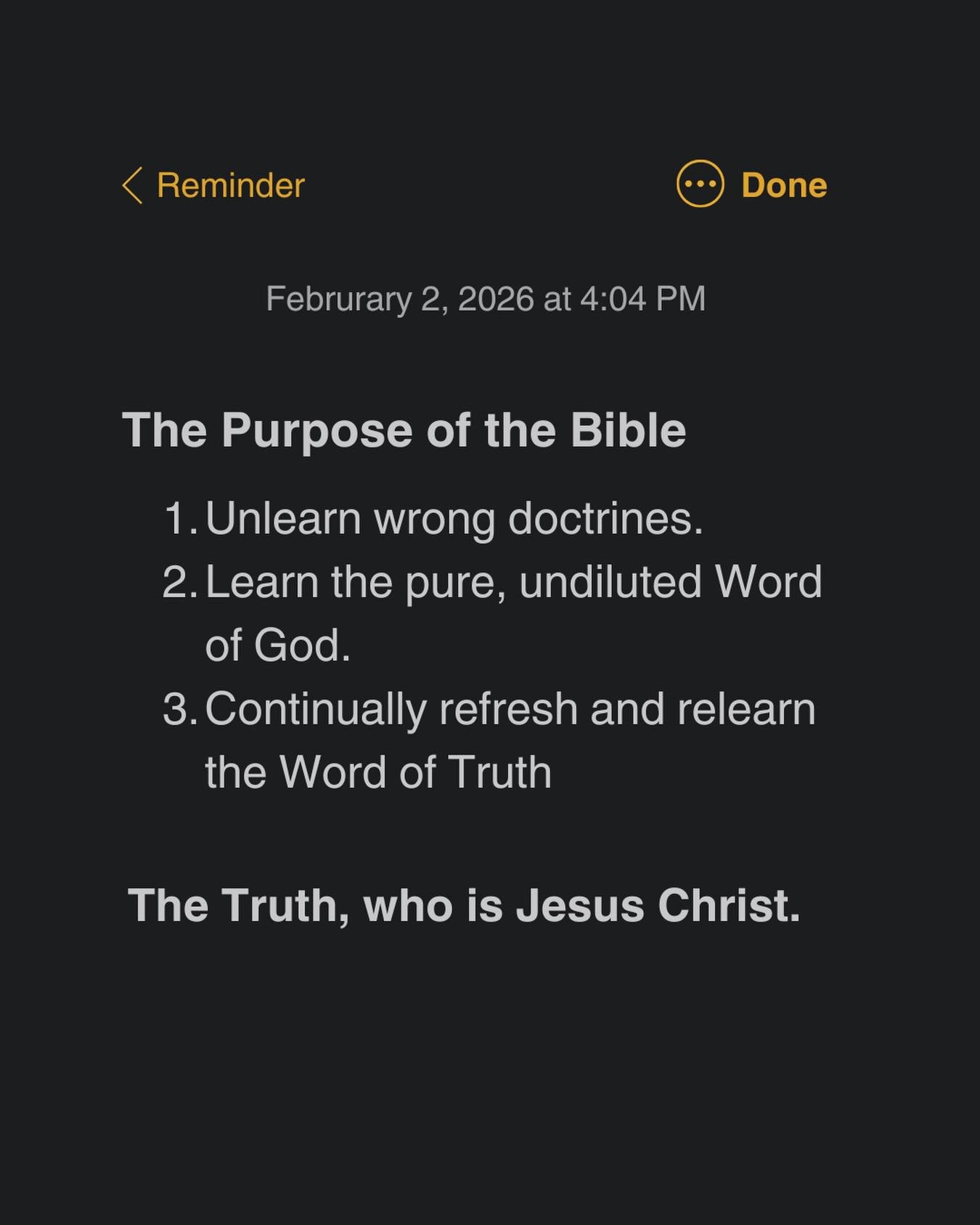 May we submit to learning from the Word of Truth.