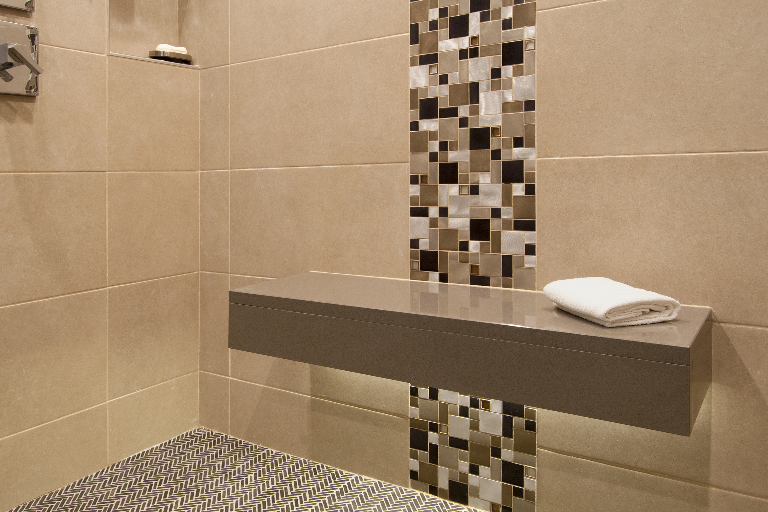 floating shower bench