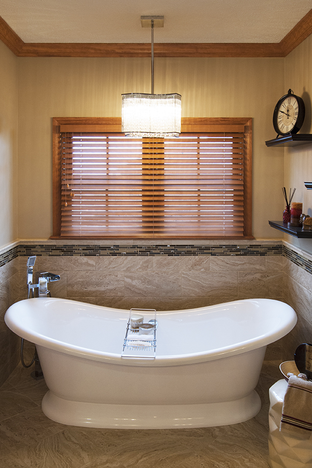 large free-standing slipper tub