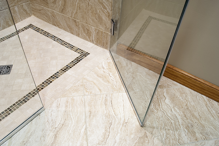 curbless shower entry