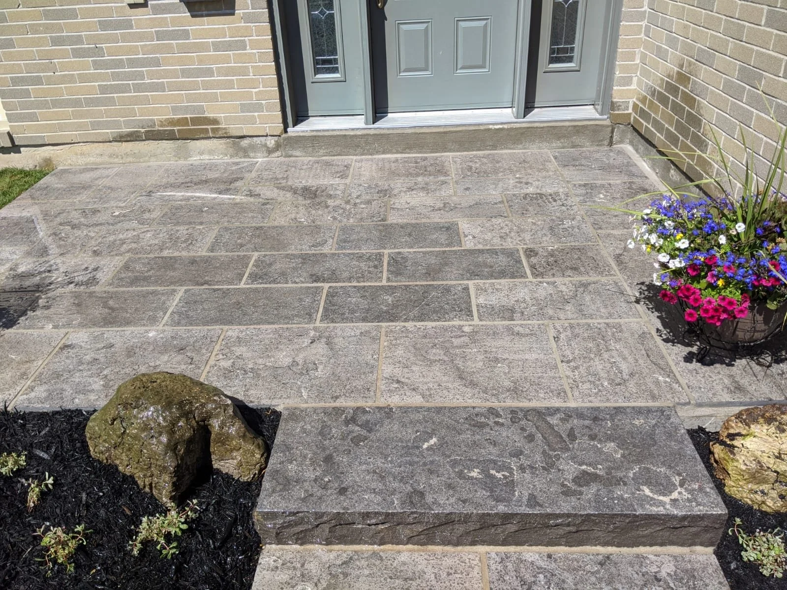Mortared Square Cut Flagstone