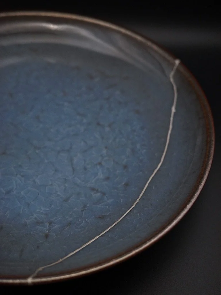 Traditional Kintsugi with silver