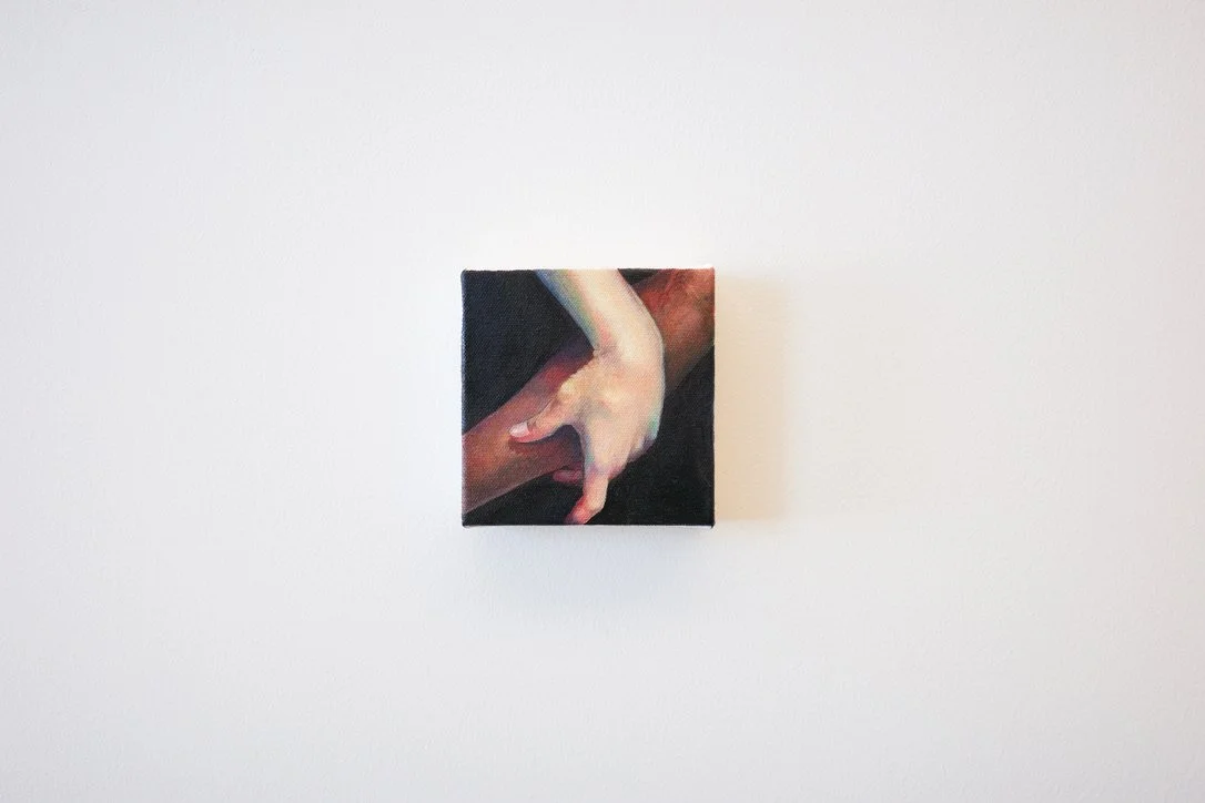 Five Studies on Relational Distance, 2025, Oil on canvas, H5 x W5 in