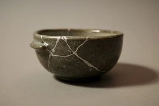 Traditional Kintsugi with silver