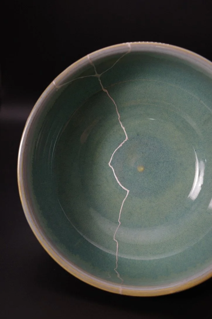 Traditional Kintsugi with silver