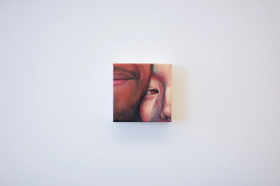 Five Studies on Relational Distance, 2025, Oil on canvas, H5 x W5 in