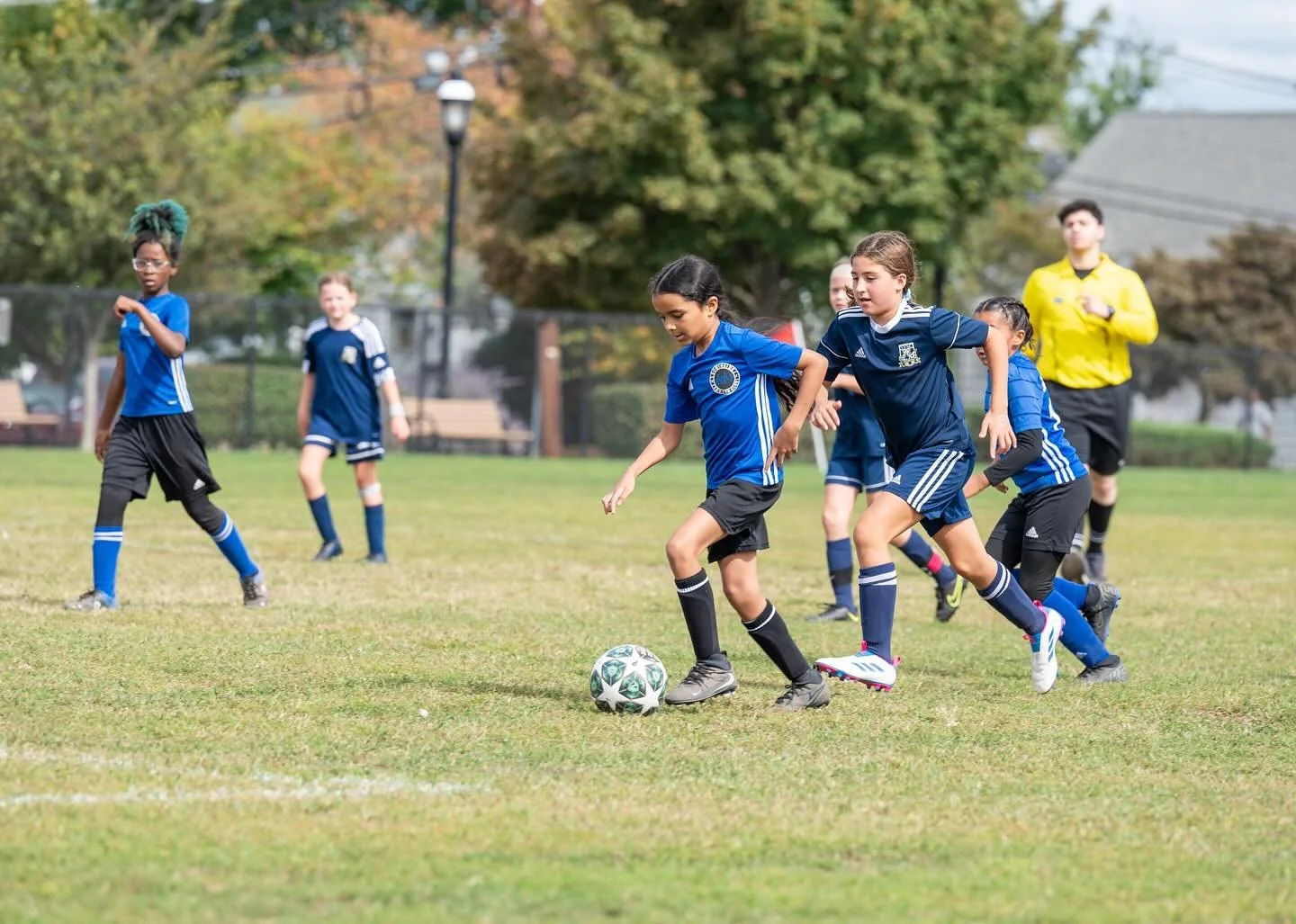 Today‼️ Come cheer on the U11 Girls Team as they compete against the Cougars for first place! The winner will take home the top spot! The game starts at 1:45pm at our home field attached above! Let's go girls!📣⚽️ Wear your Blue🔵!!!

#Haledon #North