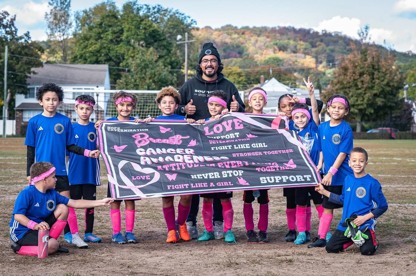 October we wear pink 🎀⚽️💪