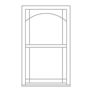 Arch Top Prairie Grid Windows