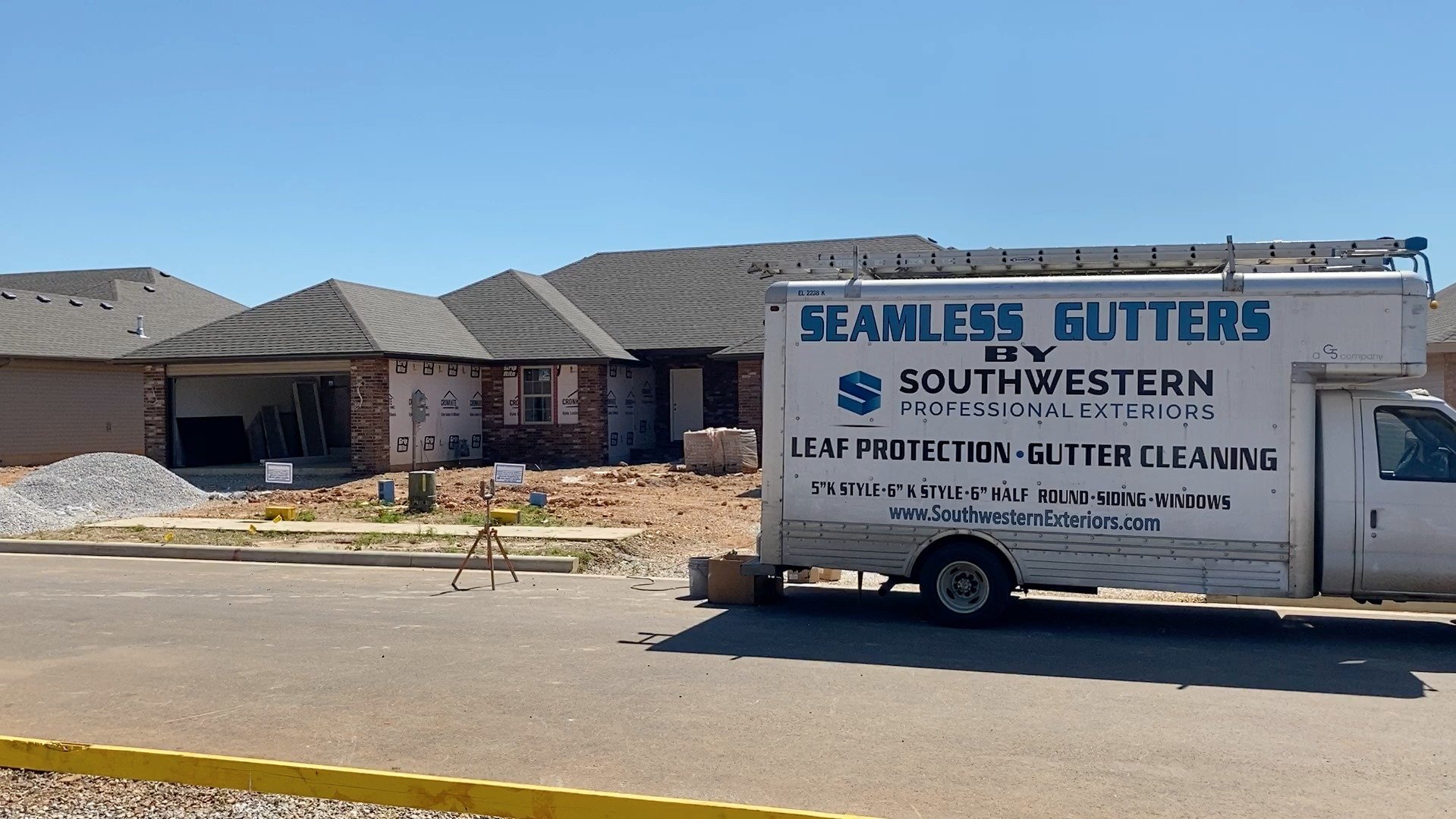 Rain or shine, we've got your home covered! ☔ 
-
Our expert team at Southwestern Exteriors is hard at work installing top-of-the-line gutters to protect your home. With quality installation and durable materials, we ensure your home stays dry and pro