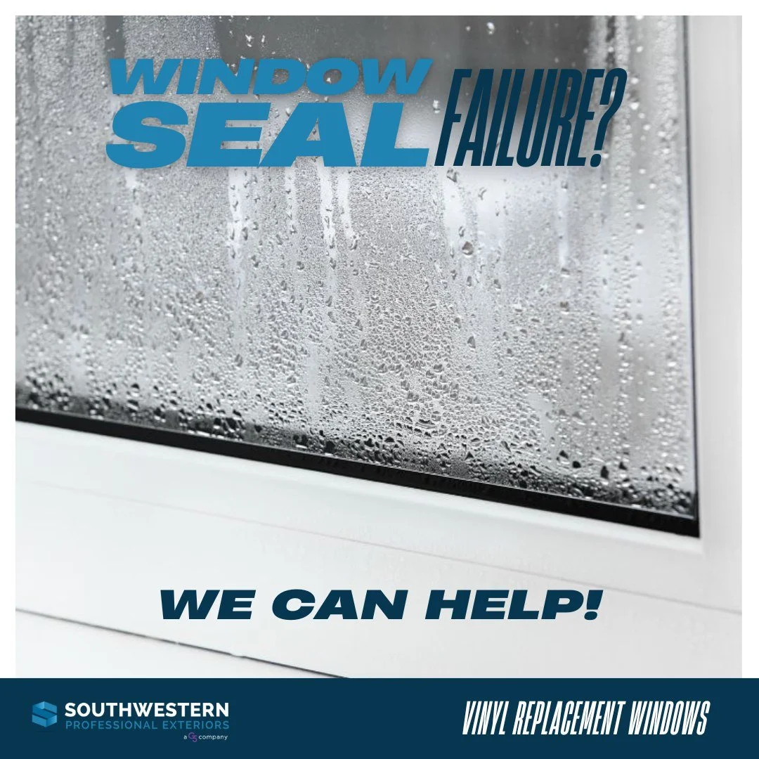 💧 Noticing condensation on your windows? 💧

Foggy glass and excess moisture could mean your window seals have failed, leading to drafts, higher energy bills, and reduced comfort. 

At Southwestern Exteriors, we offer window replacement services thr