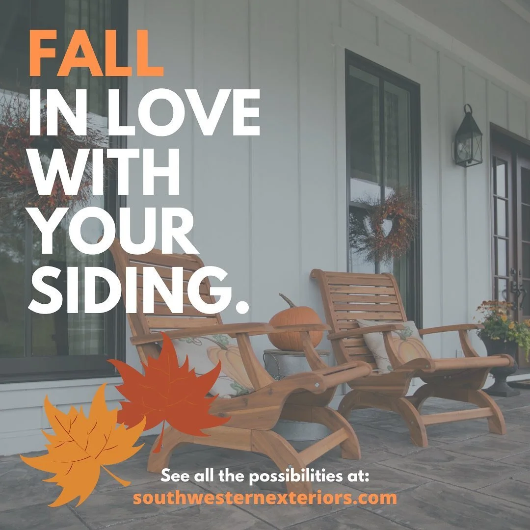 Fall is here! If you&rsquo;re looking forward to a new exterior, let us help. With access to top quality products, we&rsquo;re sure to achieve the look you love!
-
Check out our siding options at:
www.southwesternexteriors.com/siding-options
.
.
.
#s