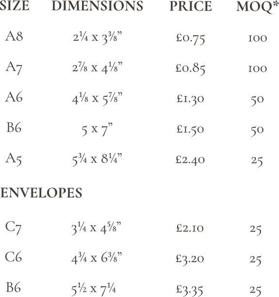 Madetoorder handmade paper — laurenink.