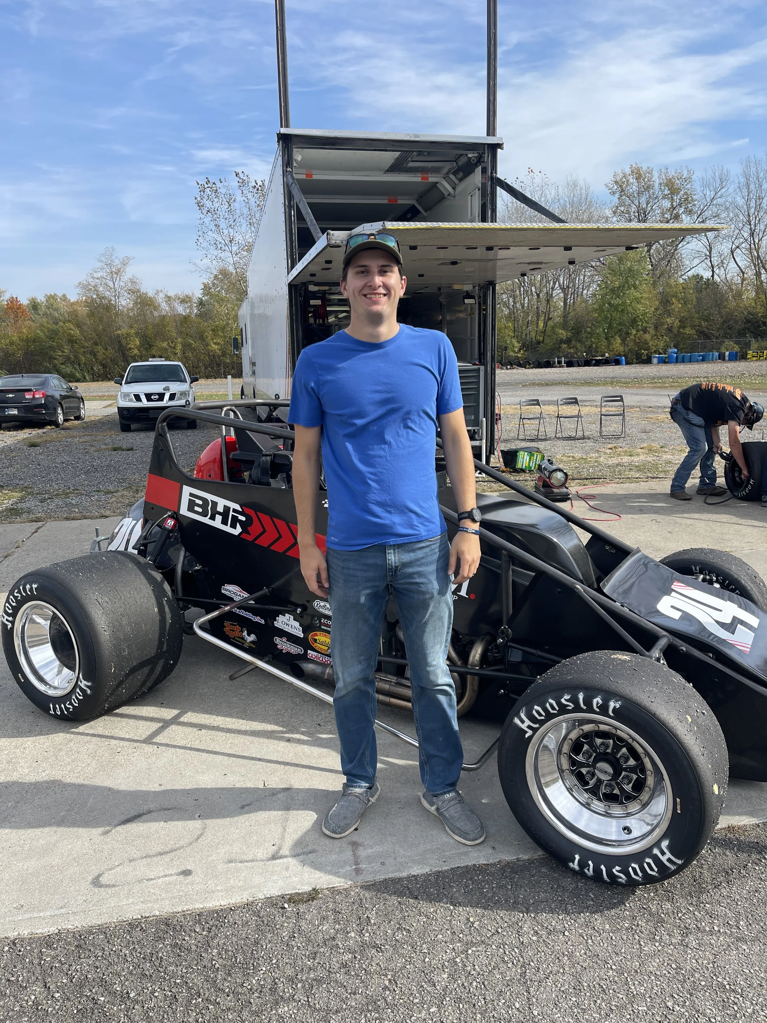 Kenyon Midget Champion Tests Pavement Sprint Car