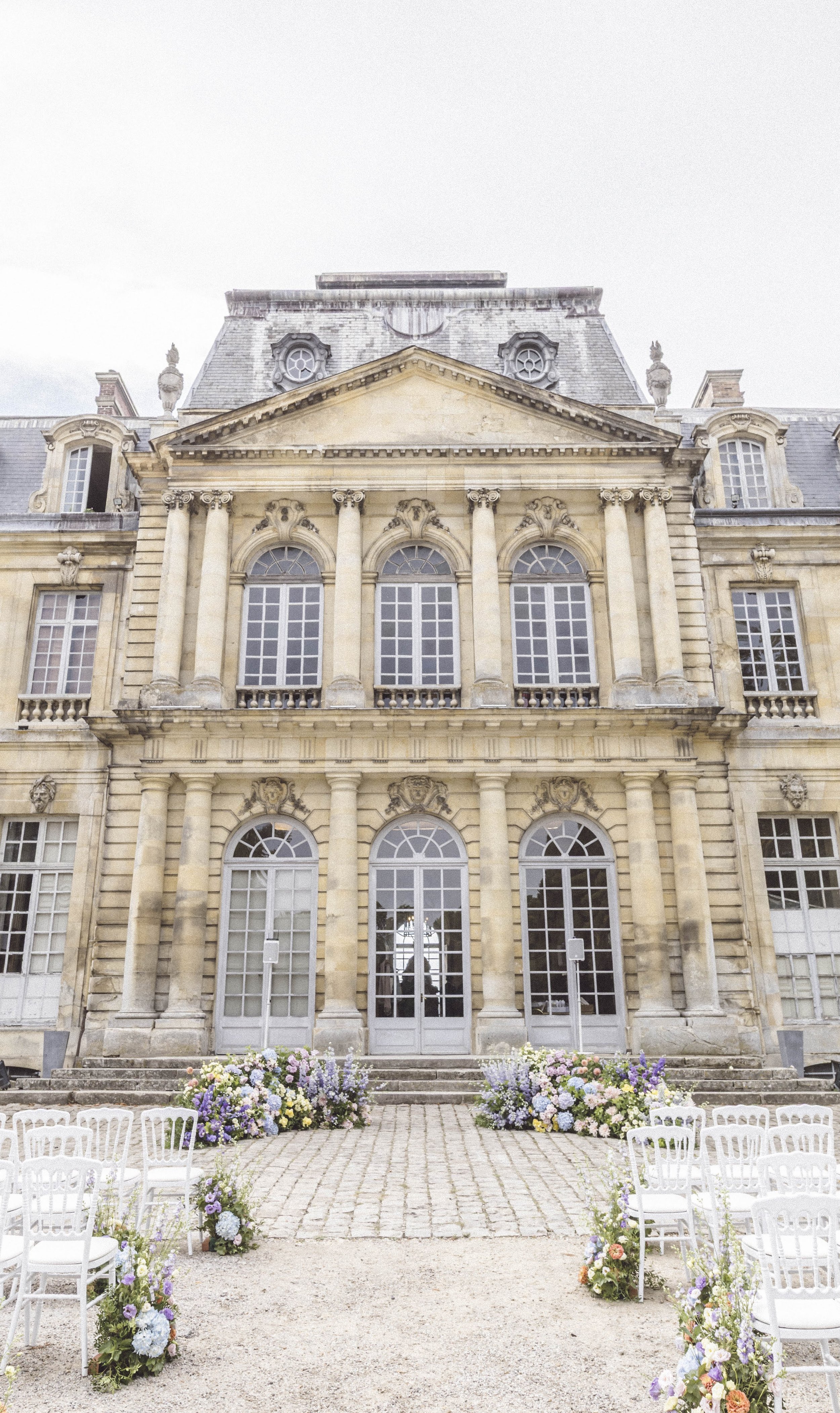 Kit Sono blanc Cérémonie extérieure Château de Champlâtreux