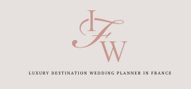 Logo avec les lettres 'H' et 'W' en élégance, accompagnée du texte 'Destination luxe planificateur de mariage en France'.
