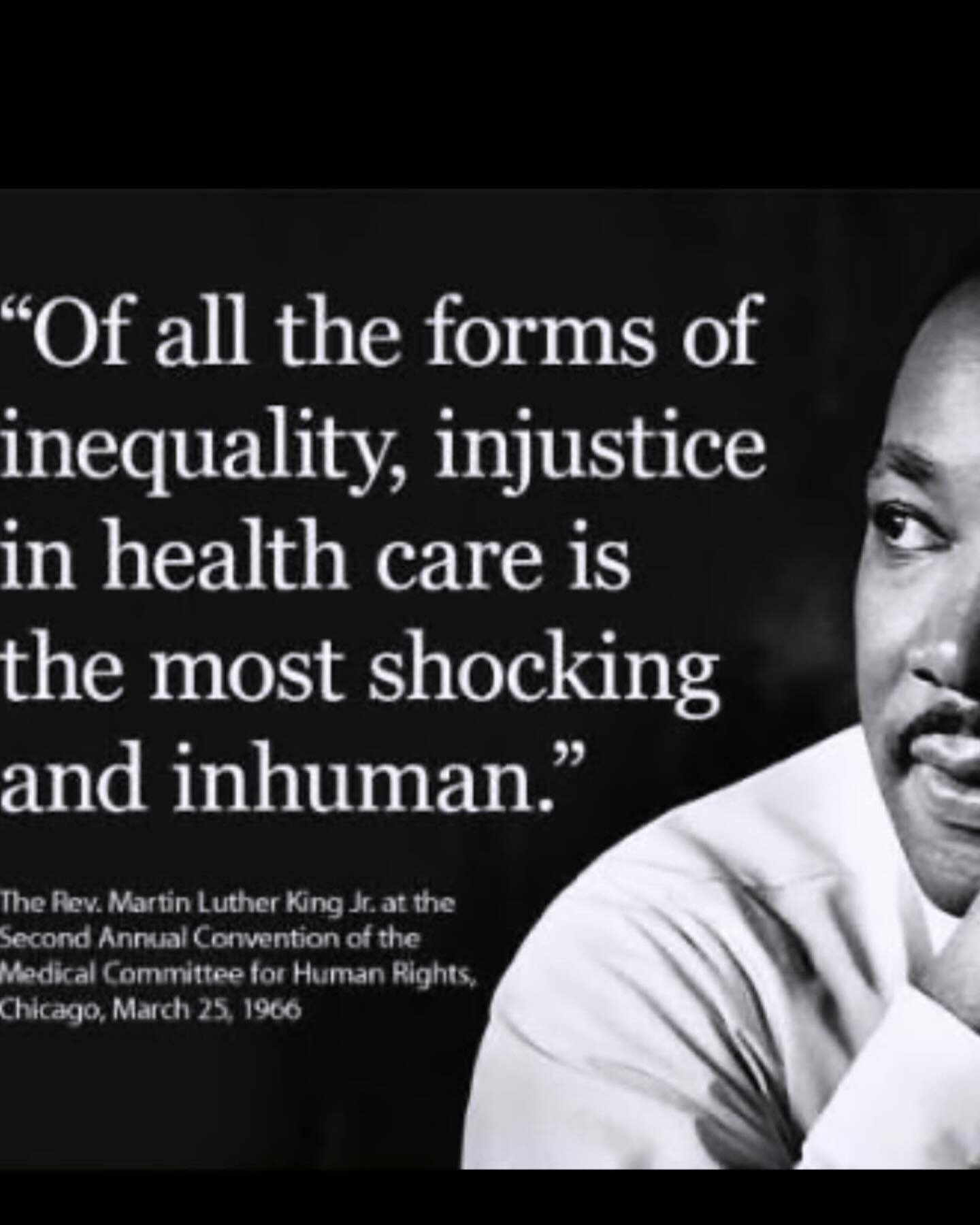 One of the lesser known quotes from #mlk but rang true then and still rings true 50 years later today. A big portion of work we do in #healthtech and #healthcare sector relates to this. Making a small dent everyday.