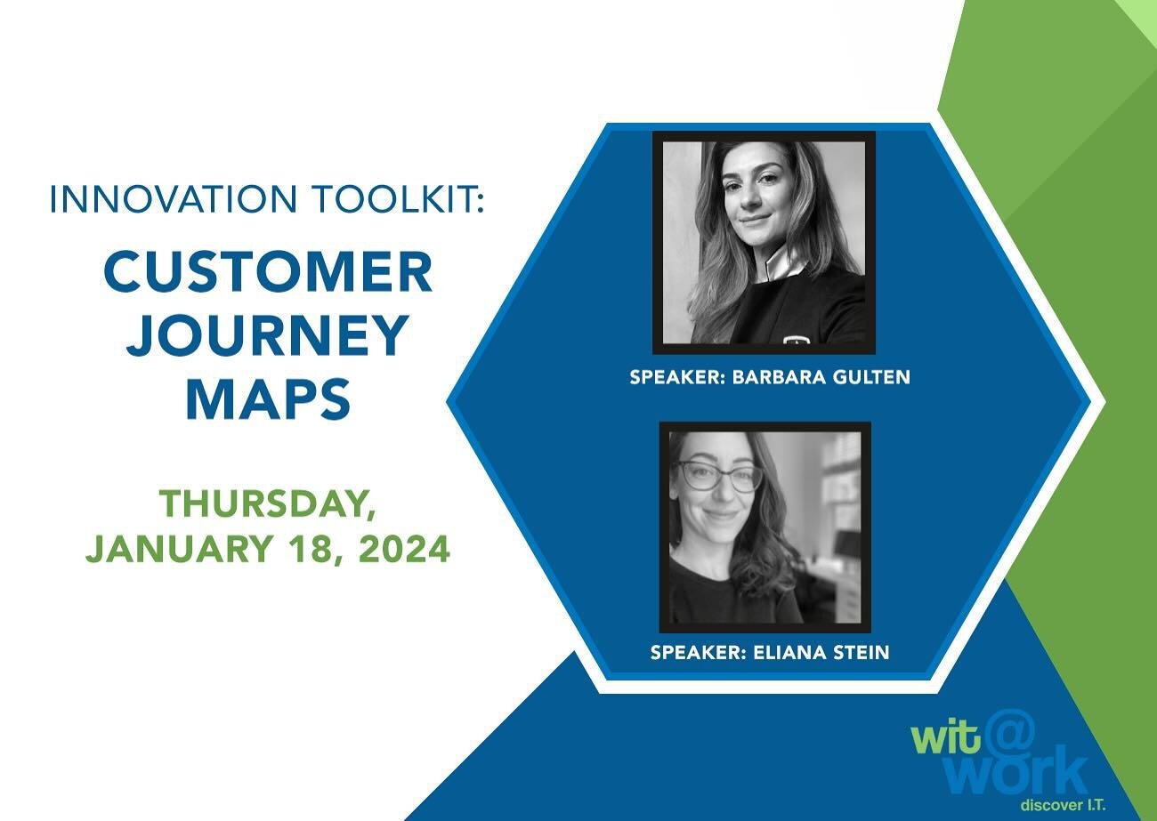 📣 Functionaire Talk:
On January 18th we will hold a talk and mini workshop on #customerjourneymapping 🎯 Thank you Women in Technology Wisconsin (WIT) and  @trustage for hosting us. Details and sign up: https://lnkd.in/g-e8Zkdb

#innovation #ux