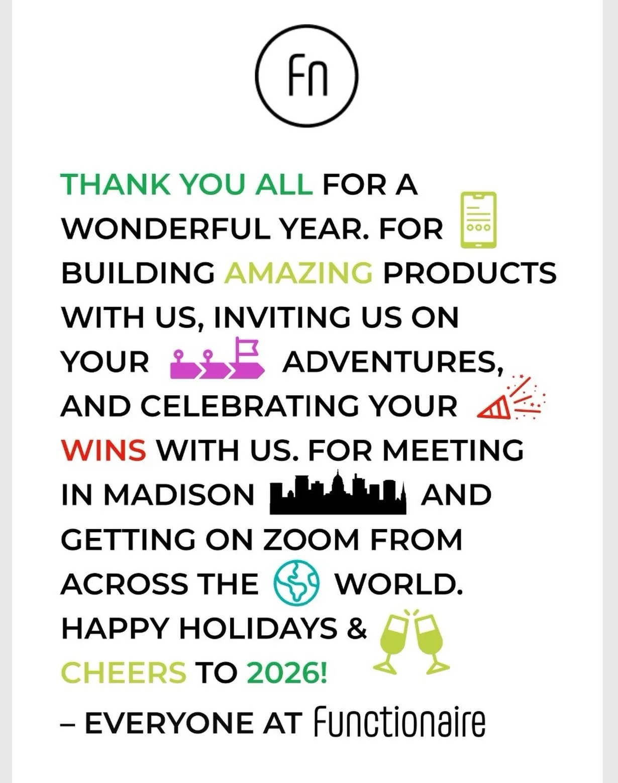 It&rsquo;s a wrap folks! 🎄 Been a good year collaborating with our incredible clients and talented teams across our home USA, and across the globe (Canada, India, China, Israel, Ukraine). Have a great holiday season and see you all in 2026.
