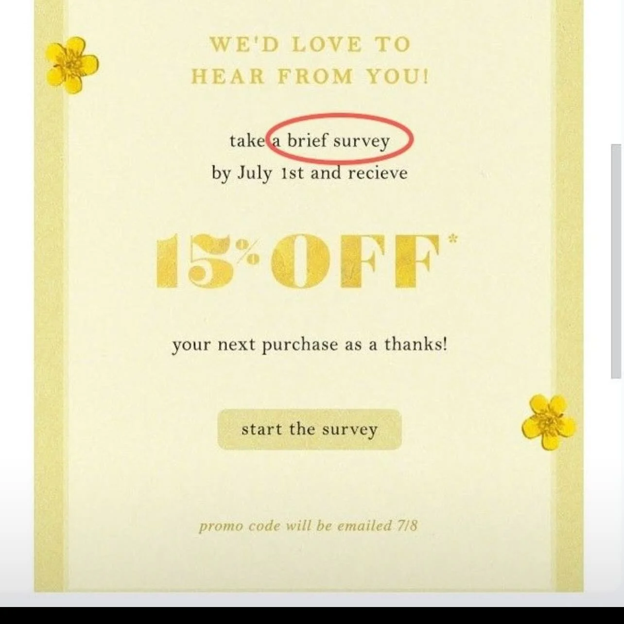 Just took a customer survey from Anthropologie &mdash; and it was a great reminder that even surveys are part of the customer experience.
𝗪𝗵𝗮𝘁 𝘄𝗼𝗿𝗸𝗲𝗱 𝘄𝗲𝗹𝗹:
 ✅ An enticing incentive upfront &mdash; motivation to participate.

𝗪𝗵𝗮𝘁 𝗺