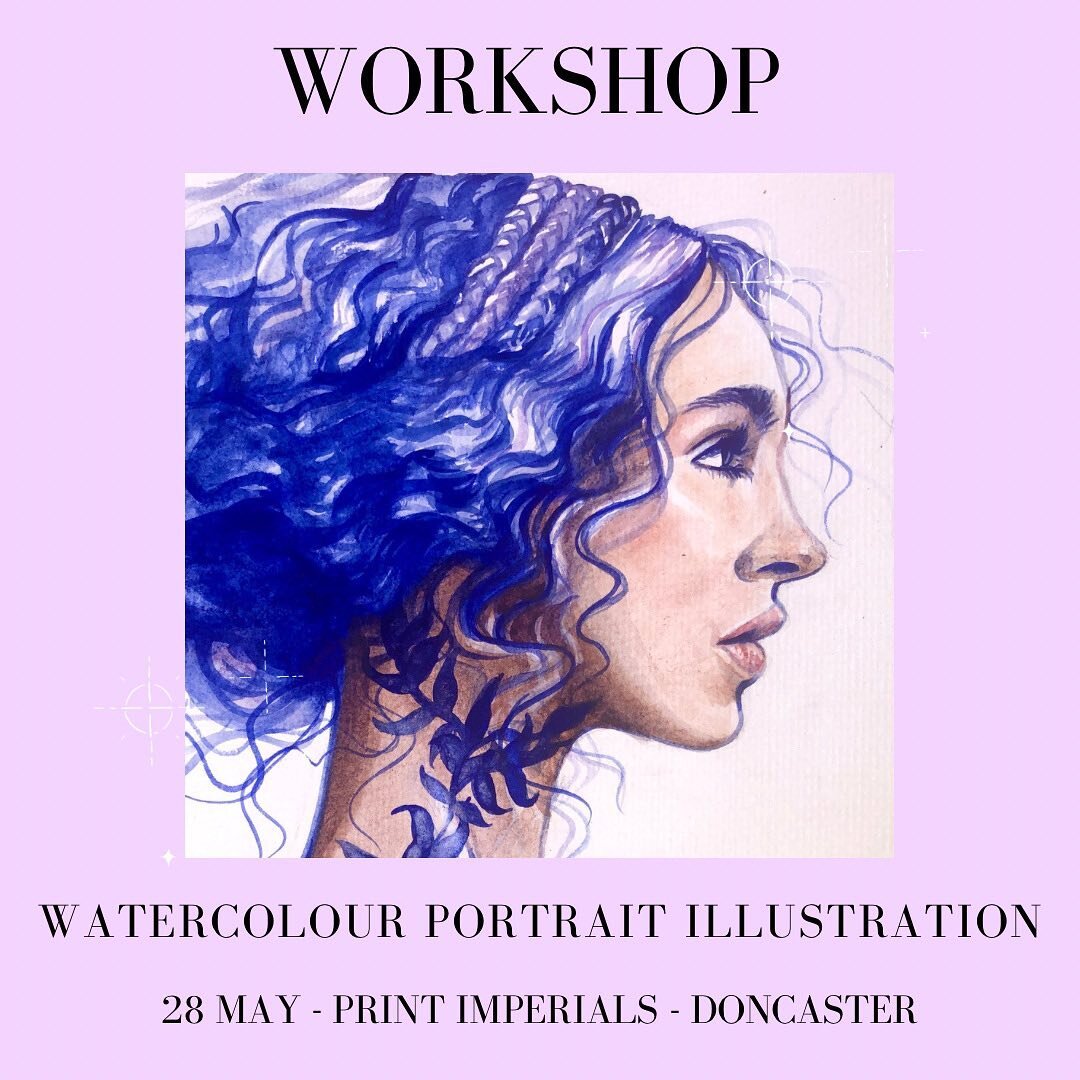 Have you ever wanted to learn how to draw portraits, or use watercolours?🎨✨🖊️

Join me at @printimperials.cic next Sunday 28th in Doncaster and learn how! Open to all levels including absolute beginners, all materials included! 🌿

Tag a friend who