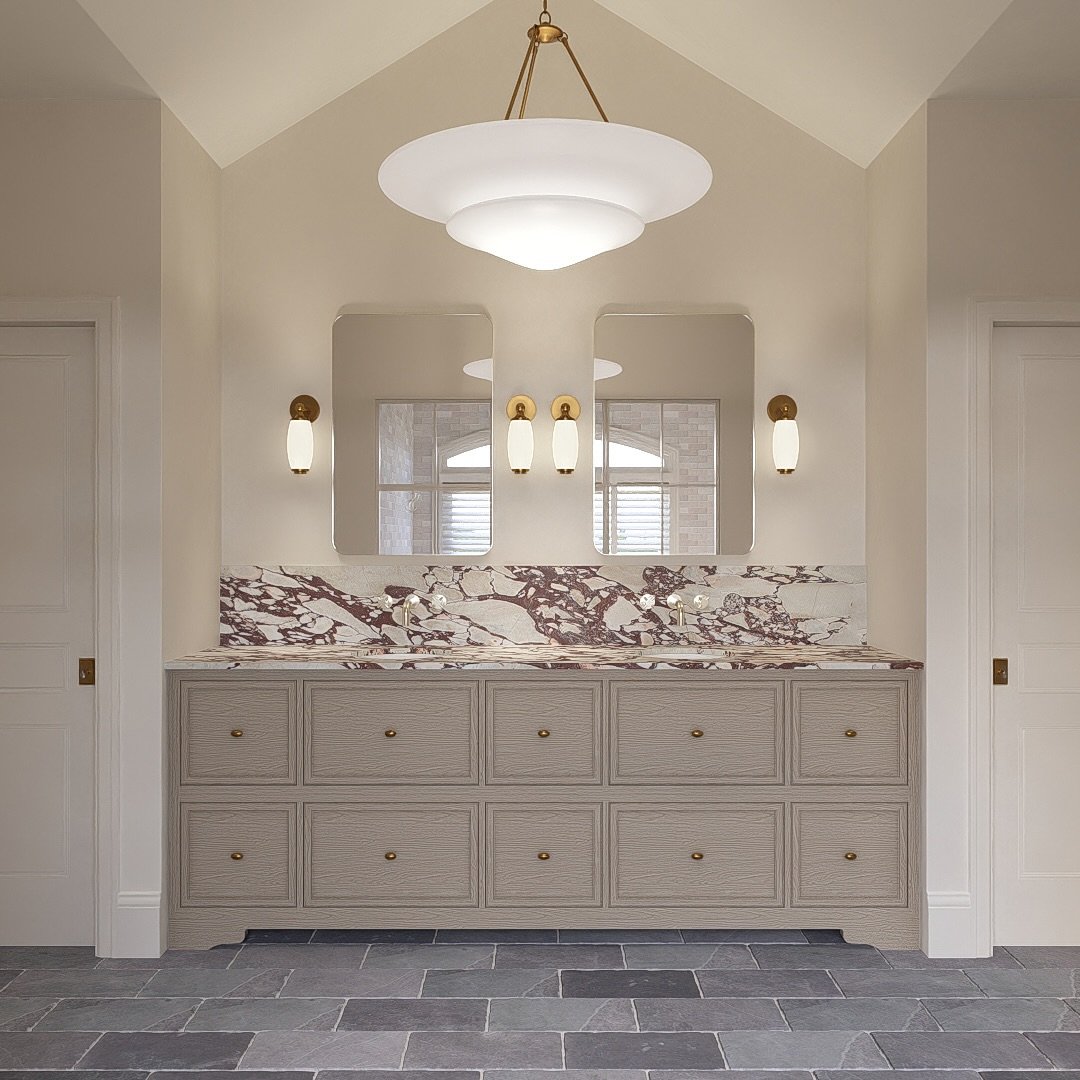 We recently helped Daina all the way in Atlanta, Georgia USA 🇺🇸 bring her beautiful bathroom ideas and vision to life. 

Swipe to explore the bathroom design
1. Vanity Unit - final render.
2. Vanity Unit - initial SketchUp design.
3. View from vani
