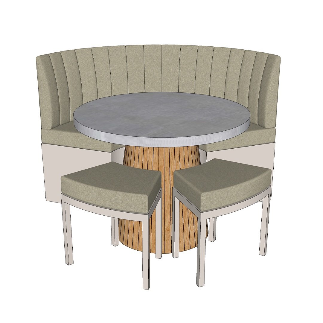 Bespoke furniture 🪑 

Crafting perfection 🪚 we&rsquo;re thrilled to have collaborated with the talented Pippa @bloomskahomestaging on this stunning, fully bespoke kitchen bench for her latest project. ✨

Swipe to explore our 3D SketchUp model &amp;