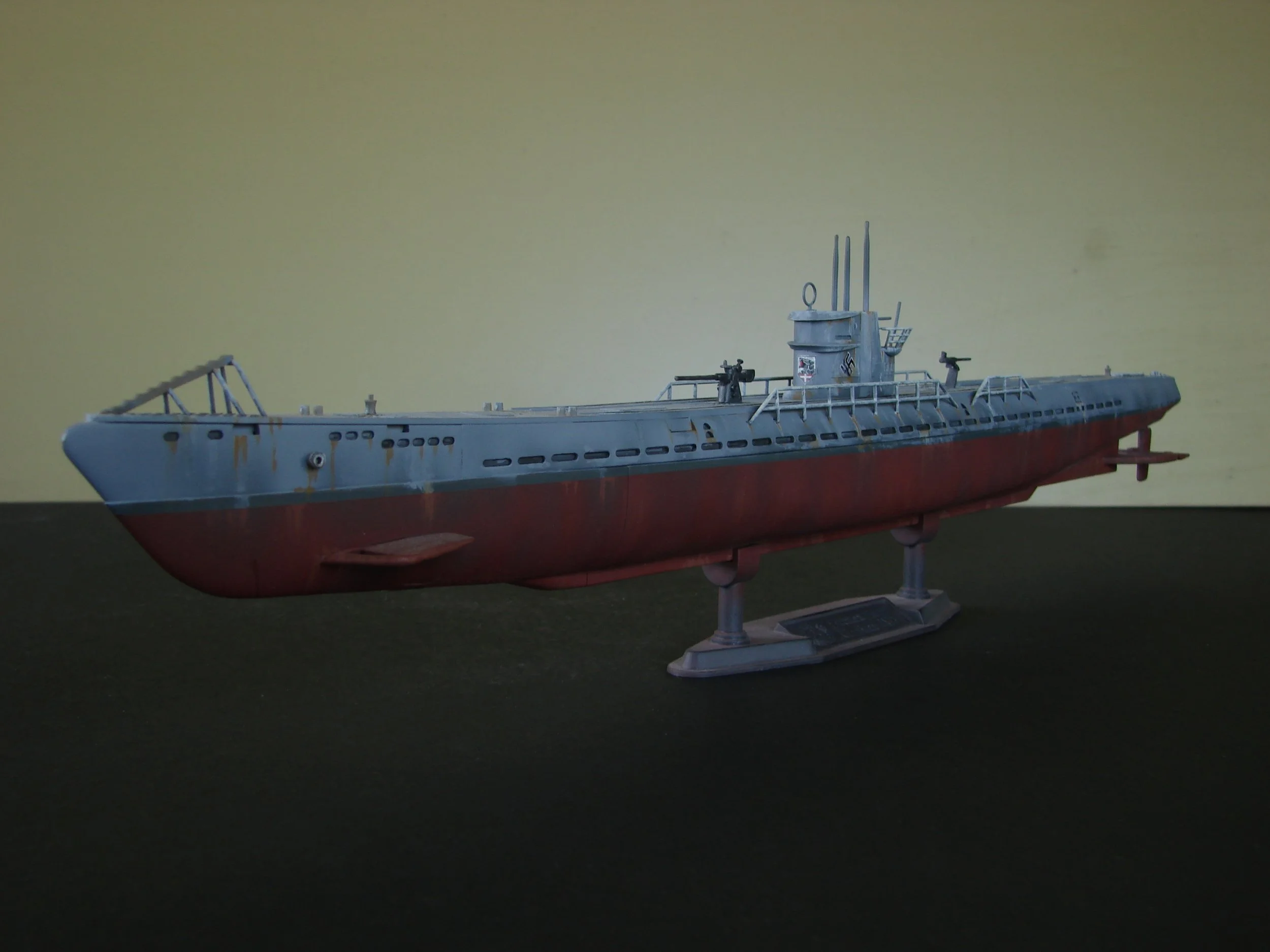 Enemy sub from "The Submarine Teaser", commercial model kit.