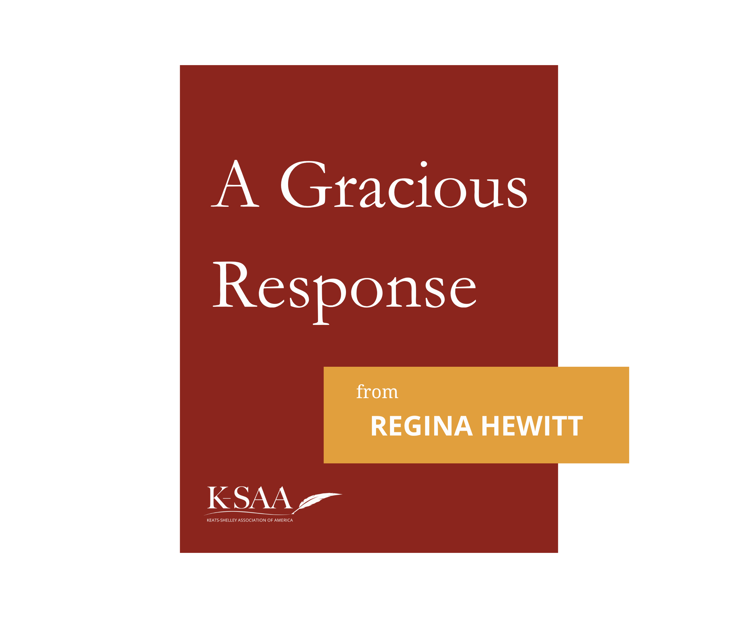A Response from Regina Hewitt