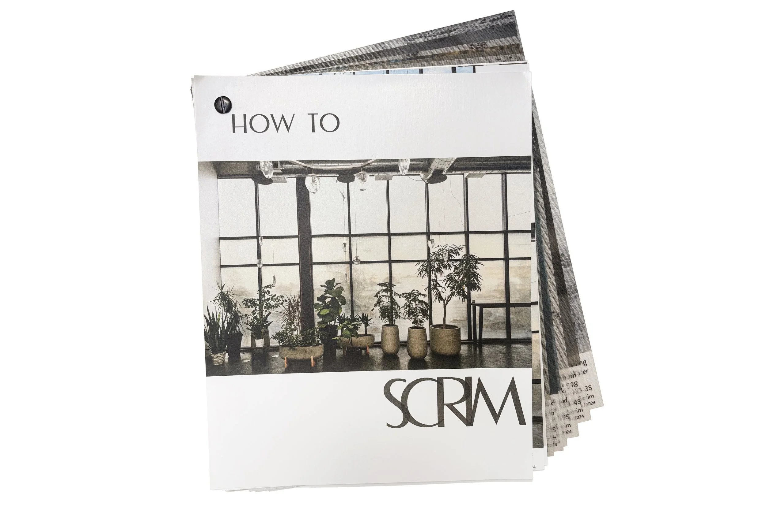 "How to Scrim" Window Film Samples