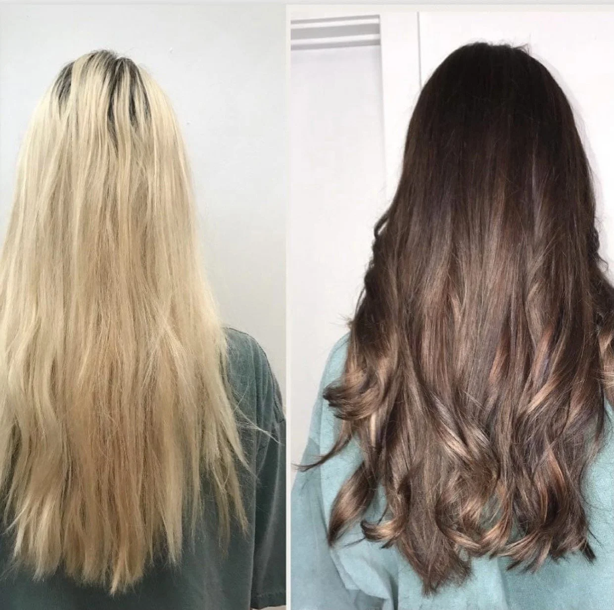haircolor before and after