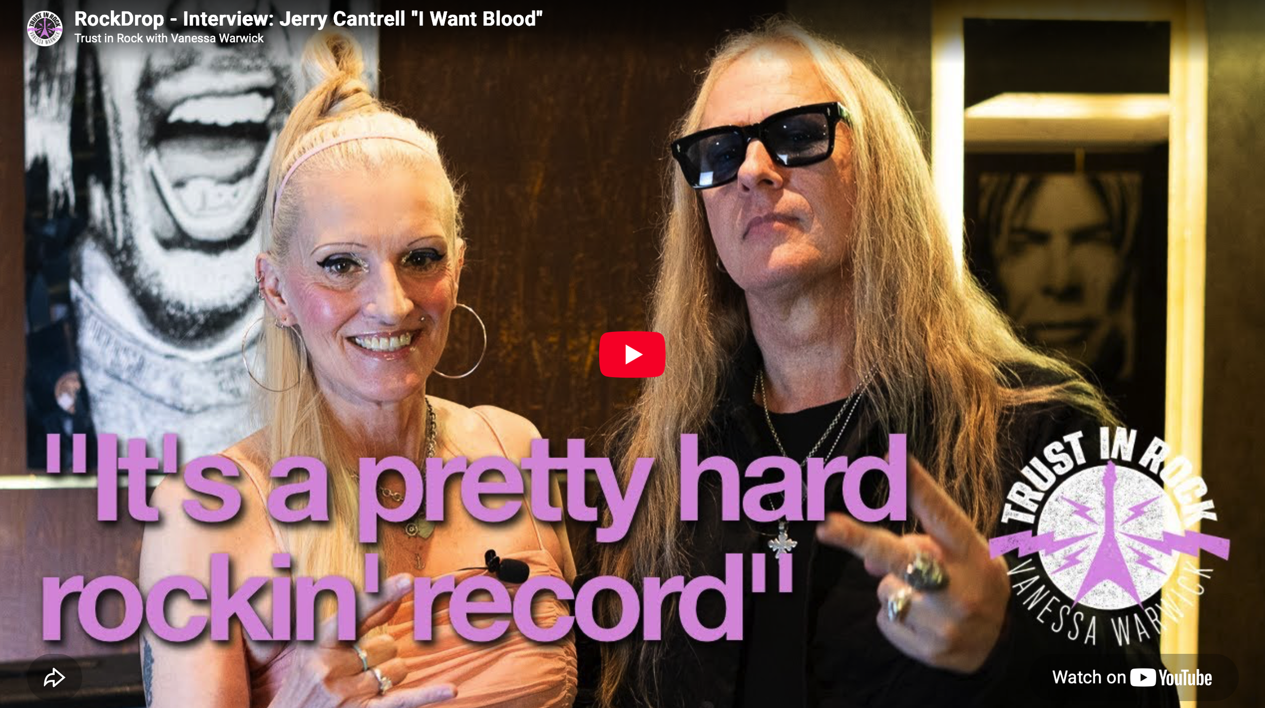 Vanessa Warwick and Jerry Cantrell.