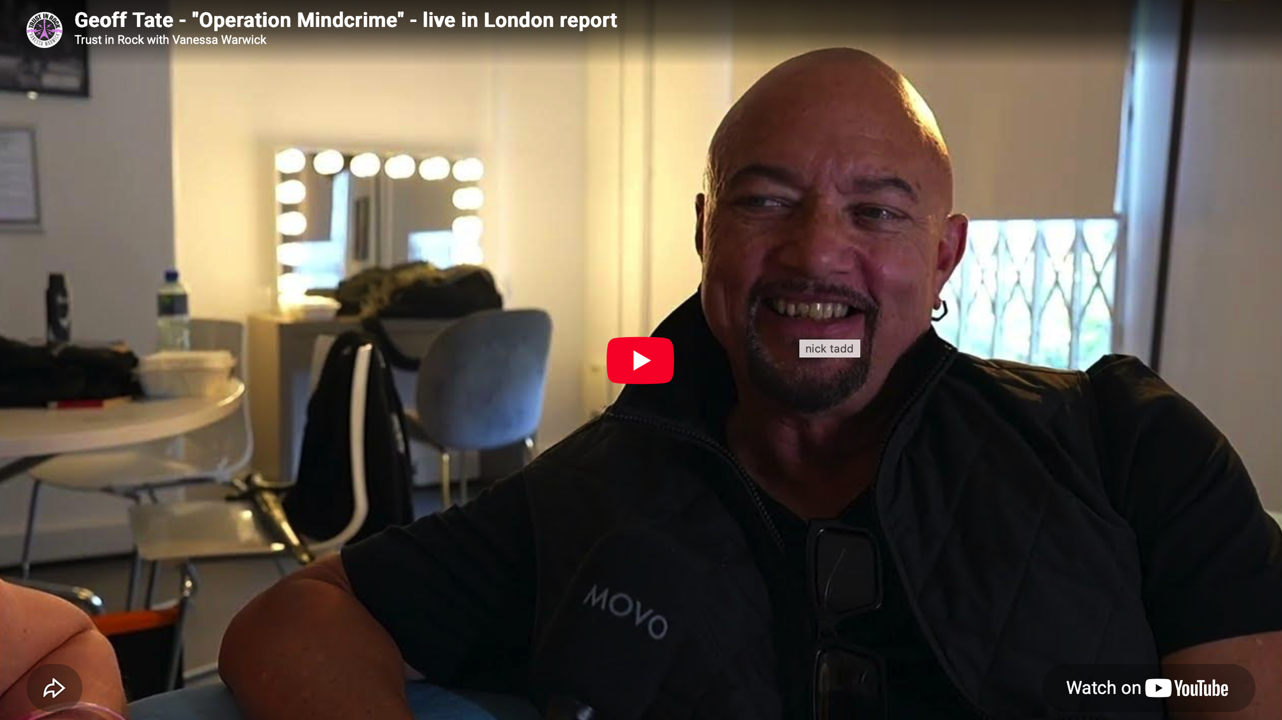 Geoff Tate - "Operation Mindcrime" - live in London report
