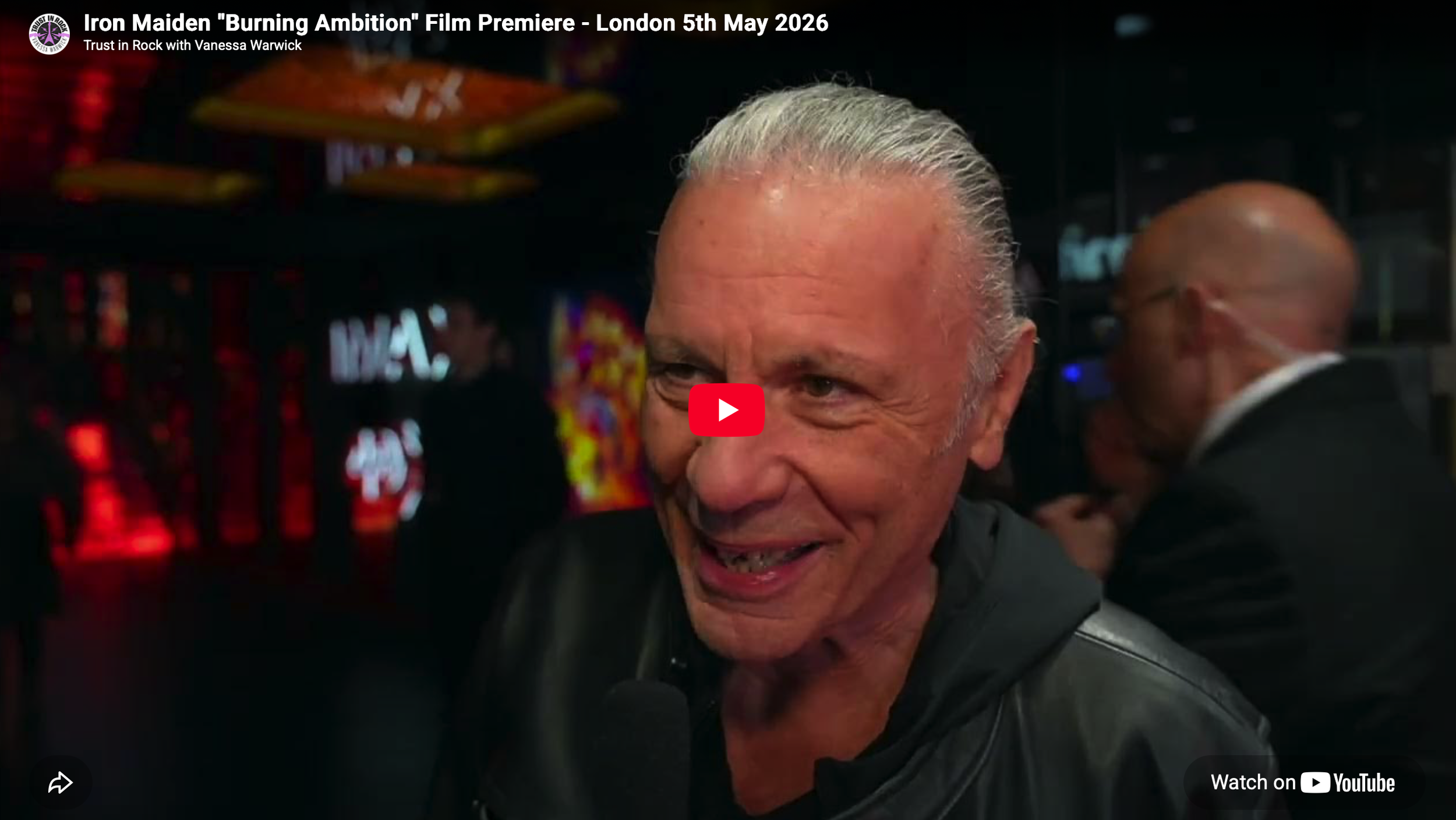 Iron Maiden "Burning Ambition" Film Premiere - London 5th May 2026