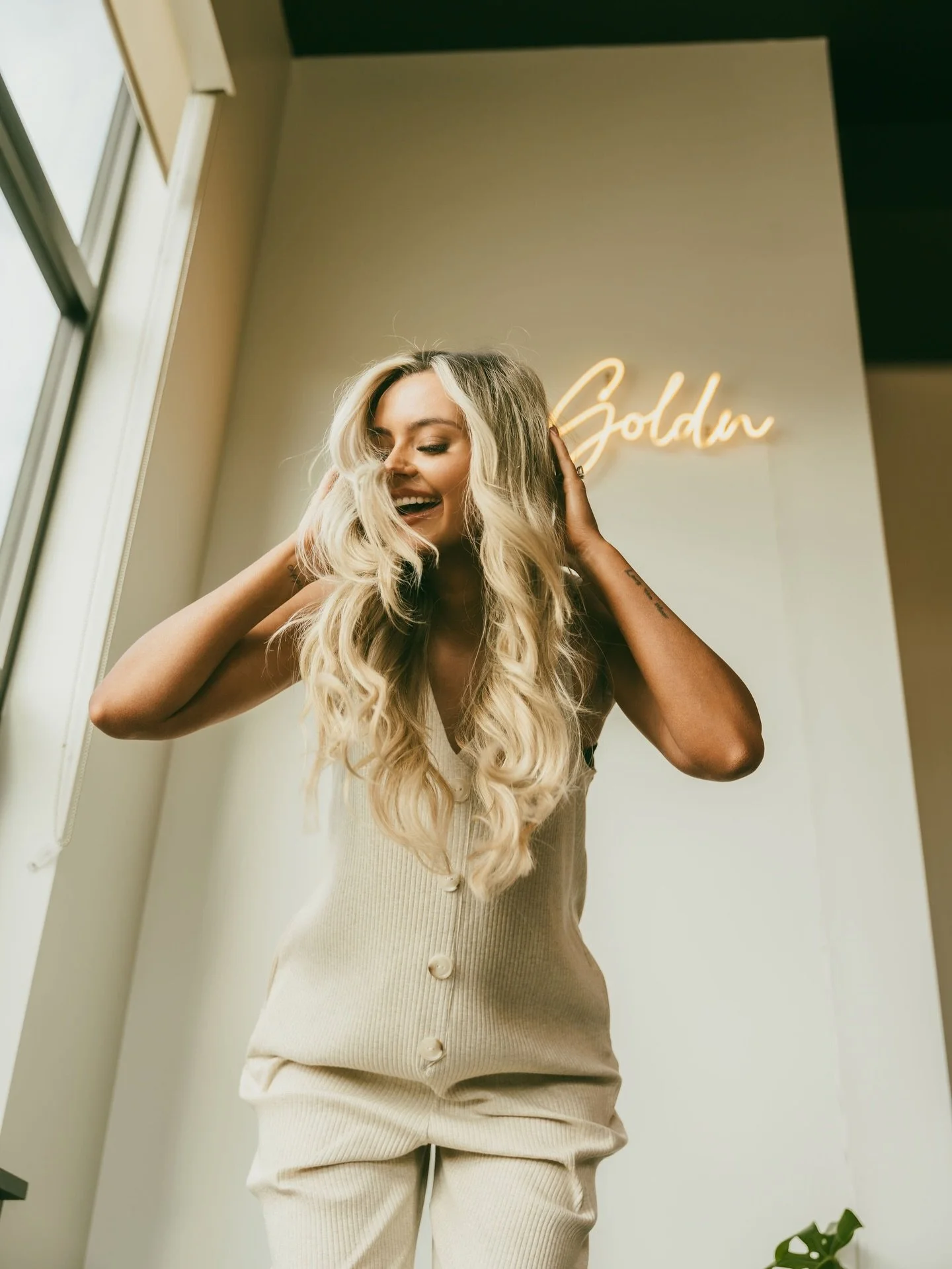 Hands down the hardest part of owning a business is having to say ttyl. @halledidmyhair has been a pinnacle part of Goldn over the last two years. Incredibly fortunate to have had the chance to work alongside her but excited for her next chapter at @