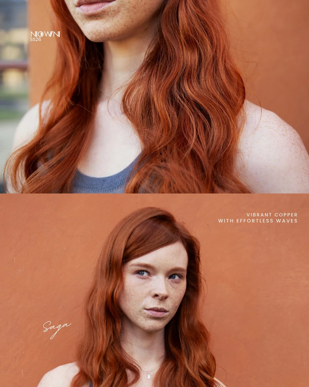 SS26 Saga 🔥
Vibrant Copper with Effortless Waves 

Rich copper tones and soft, natural waves, a combination of radiance and ease.⁠
Polished, versatile, and full of movement that catches the light beautifully.