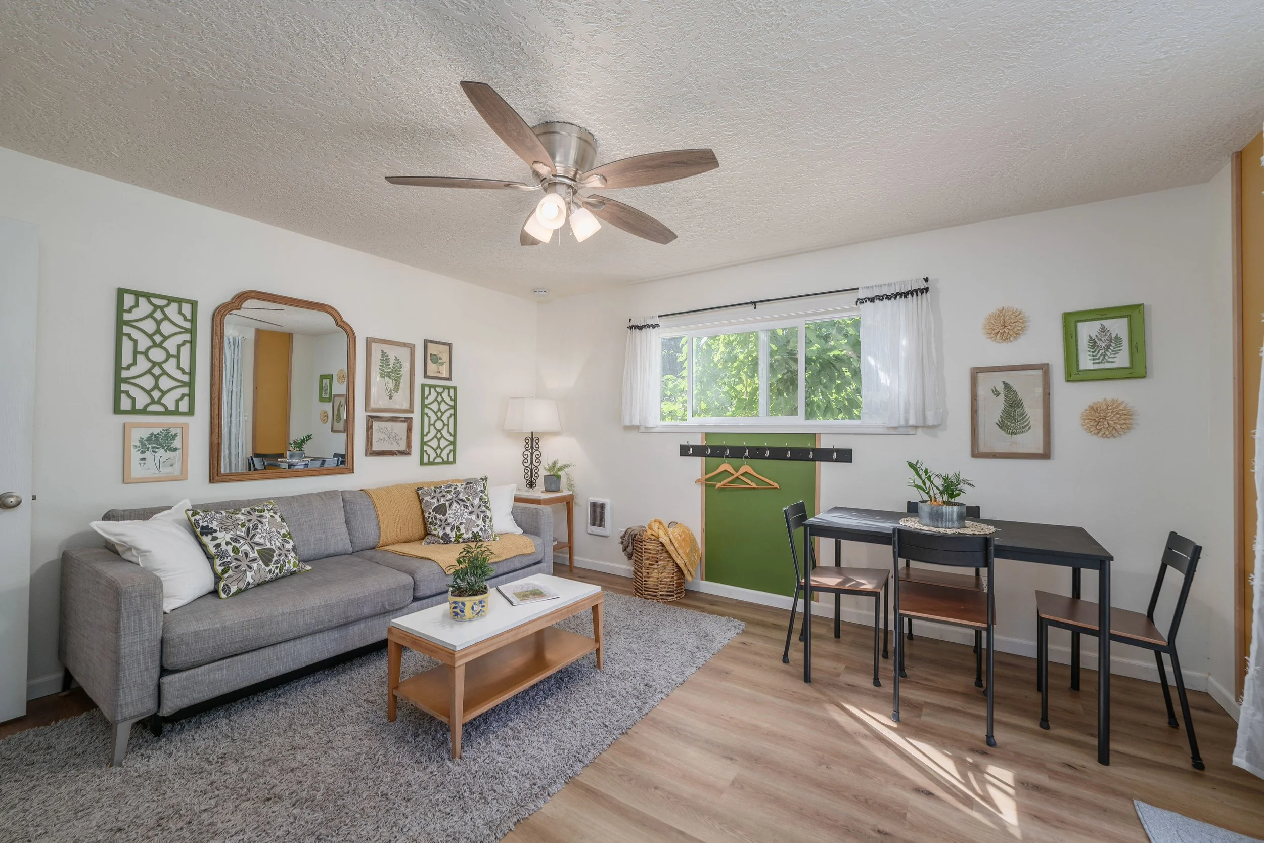 Colorful Interior of My Arbor Suite rental at My Tiny Creekside Retreat
