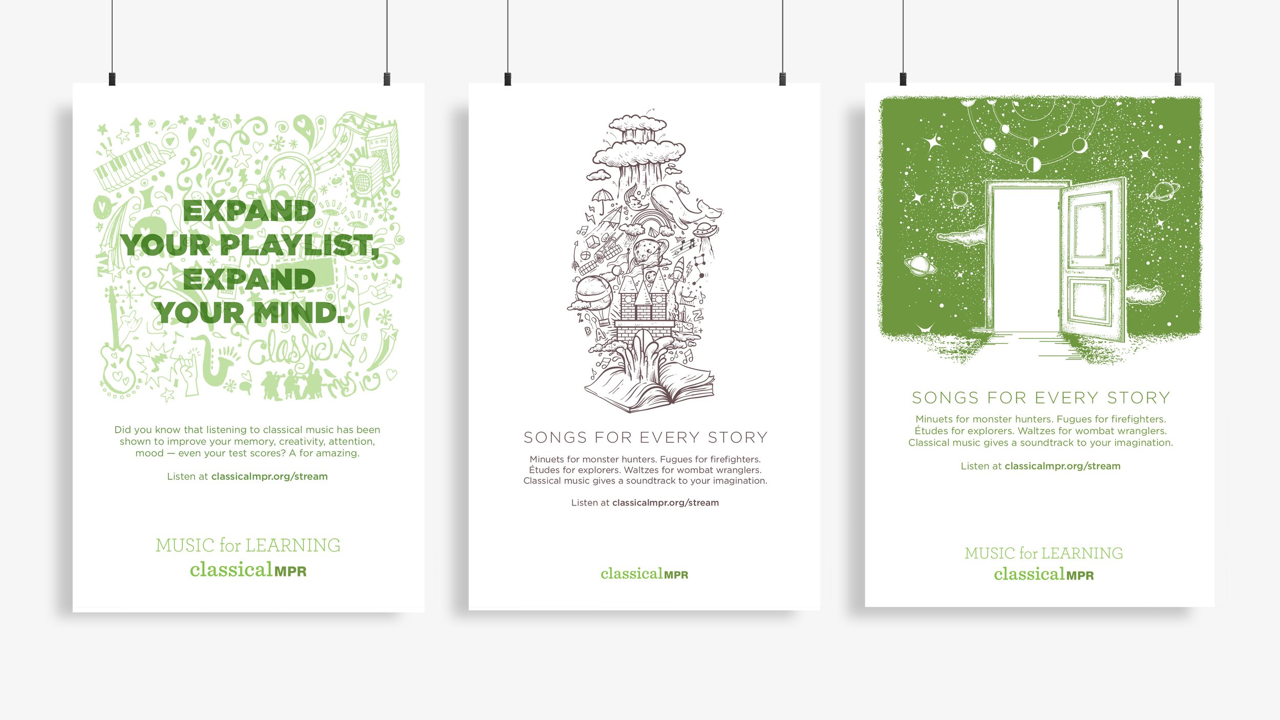 Classroom poster series for classical music initiative