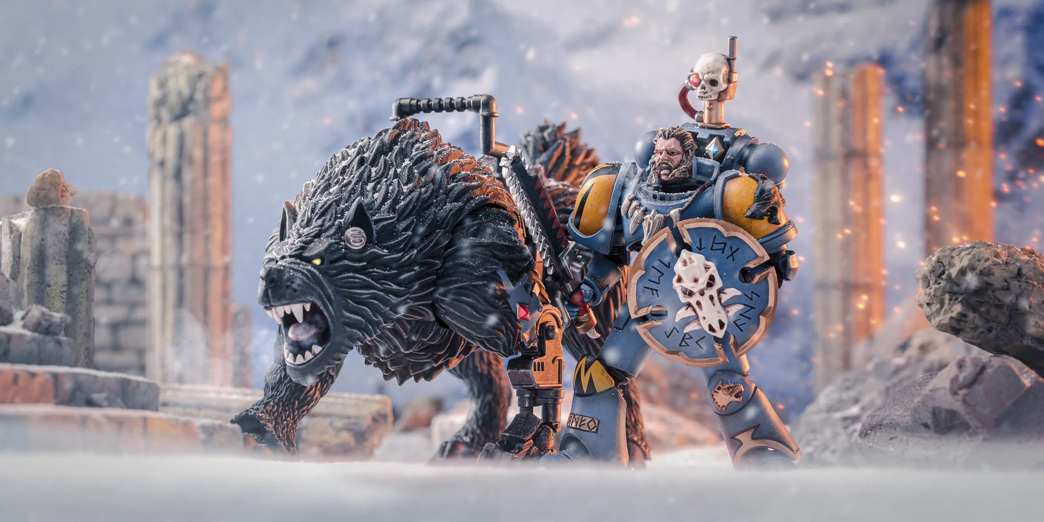thumbnail image 2 of Games Workshop Space Wolves Thunderwolf Cavalry – Warhammer 40K New In Box 2 of 6