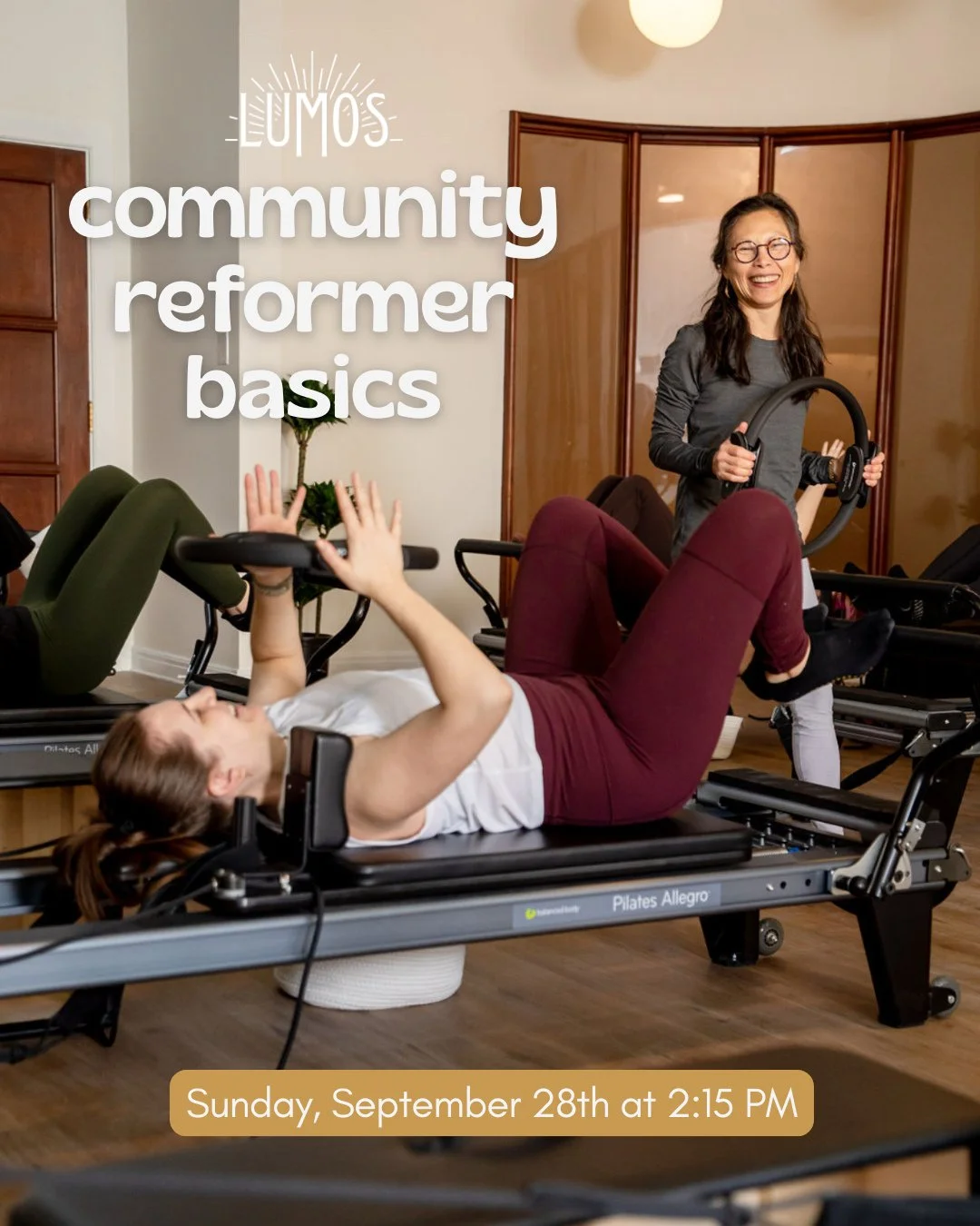 Pop-Up Alert!

Join us on September 28th at our Spring Garden studio for Community Reformer Basics: a beginner-friendly pilates class designed to make fitness accessible for everyone.

This Community Reformer class is a great way to get comfortable w