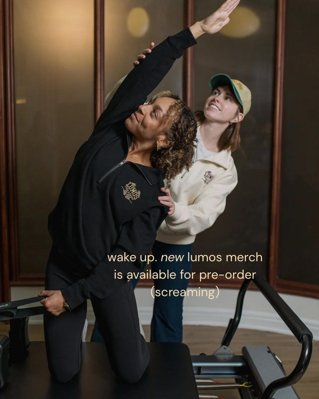 PSA 📢

The time has come! New Lumos merch is dropping + preorders open TODAY ✨

We&rsquo;re releasing two cozy winter must-haves: a Lumos Dad Hat (you may have spotted it on our team 👀) and an embroidered half-zip crew. The half-zip comes in women&