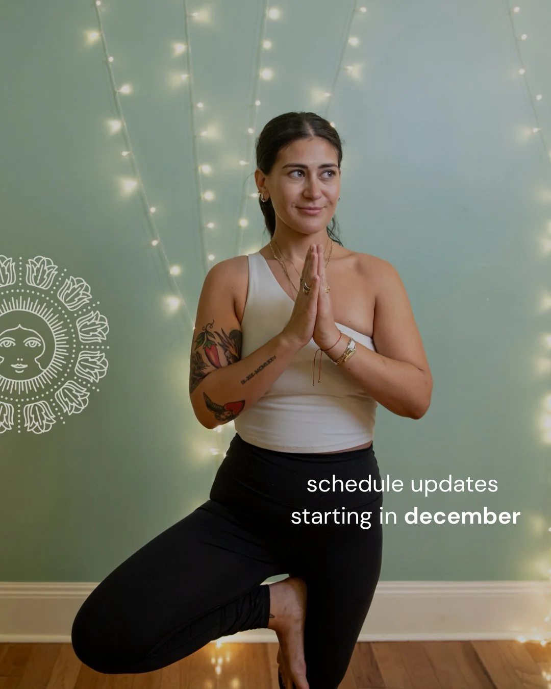 SCHEDULE UPDATES ❄️☃️

Starting in December, join Gabriela for Sculpt 45 community classes on Wednesday mornings. After training with Sara, Gabby is excited to begin teaching. Her first two classes (12/3 and 12/10) are free, and the following three (