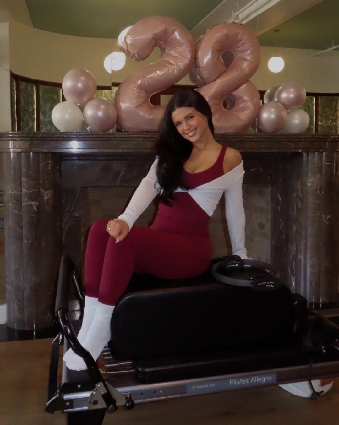 Celebrate your birthday at Lumos 🌸🎀 @taylorzubkousky had a wonderful 28th pilates birthday party 🎂 Email us info@lumosfitness to book a special party!