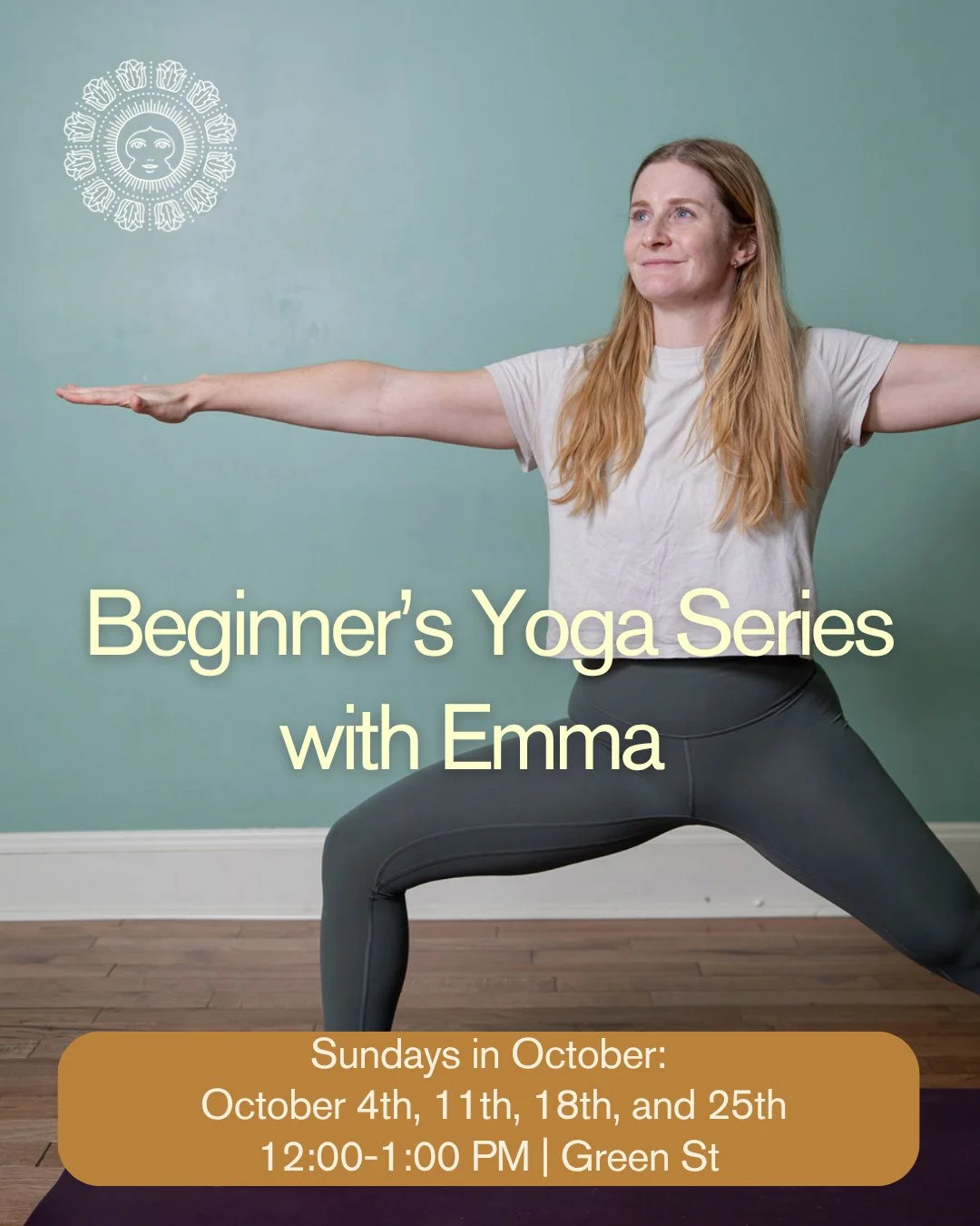 New to Yoga? Start Here.⁠
⁠
Join Emma Scott for the Lumos Four-Week Beginner Series, Sundays at 12-1pm, beginning October 4th.⁠
⁠
Whether you&rsquo;re brand new to yoga or looking to strengthen your foundation, this small-group series (limited to 12 