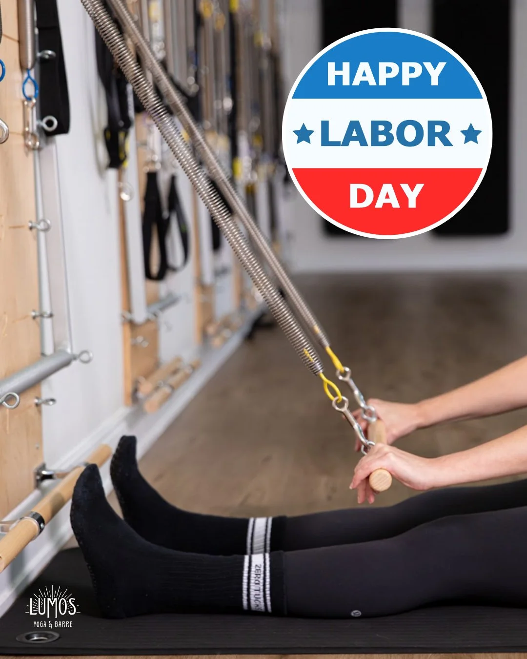 Happy Labor Day.⁠
⁠
All studio locations will be closed today. Schedules will return as normal on September 8th!