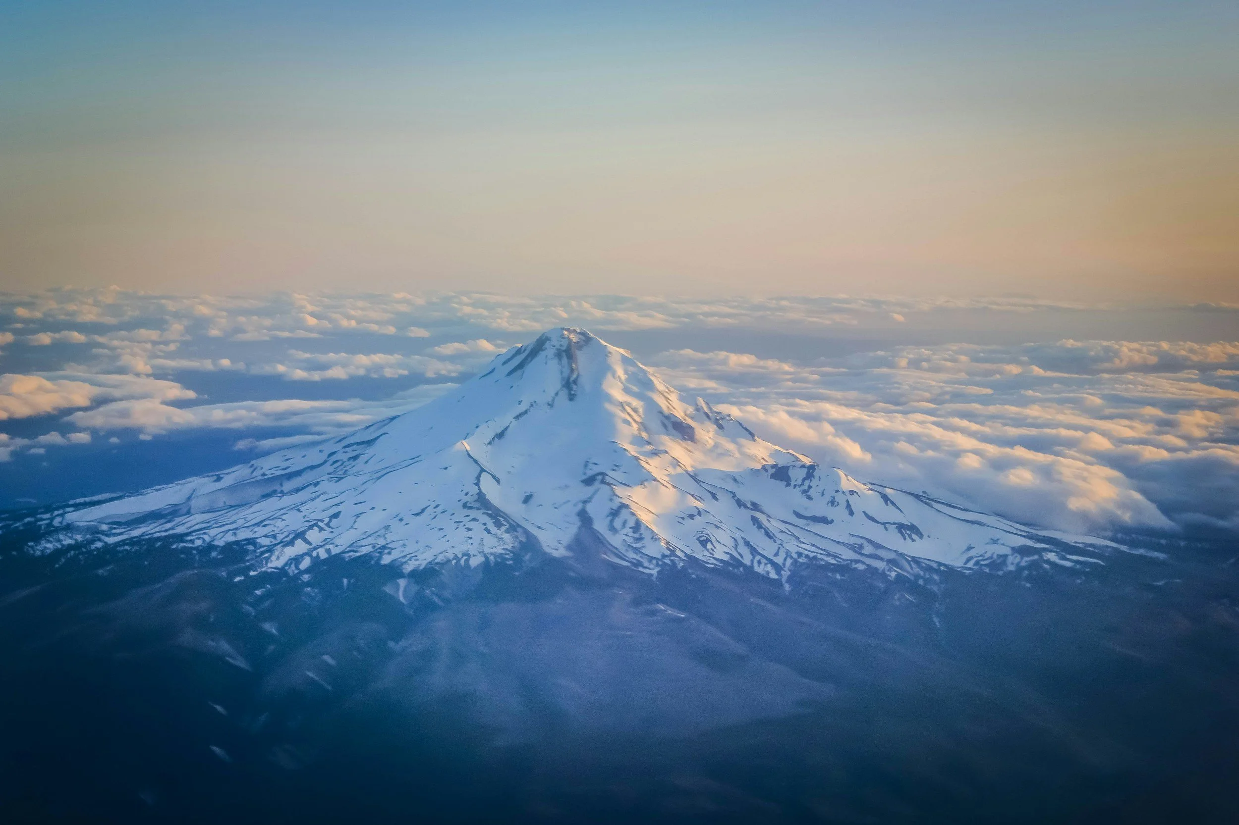 Aerial view of Mount Baker.