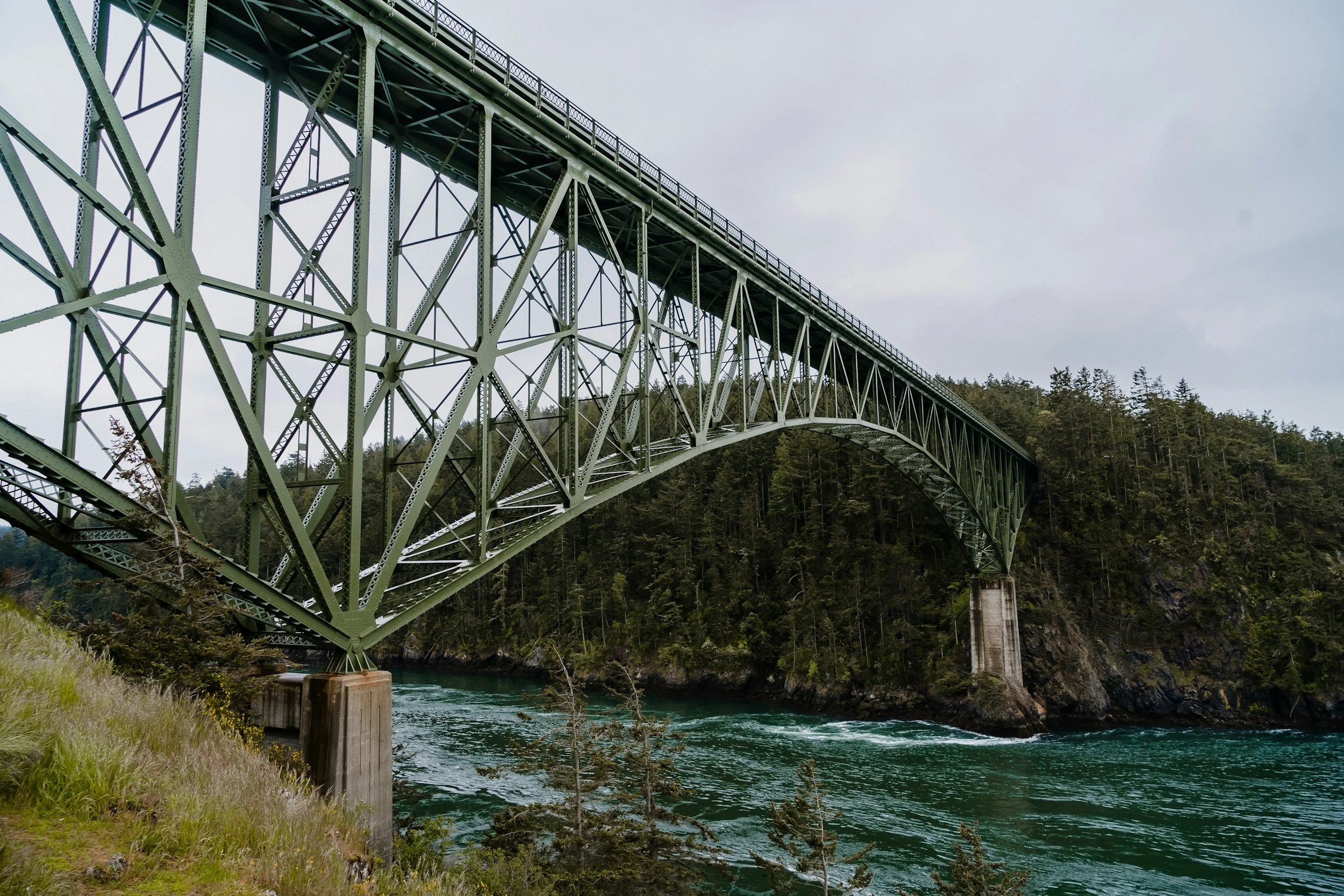 A view of nearby Deception Pass, Washington.
